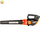 Аккумуляторная бесщеточная воздуходувка WORX 40В, 2х2.0 Ач, двойное ЗУ 2x2A WG584E