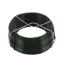 Проволока с ПВХ покрытием СИБРТЕХ зеленая 1,5мм длина 50м 47772