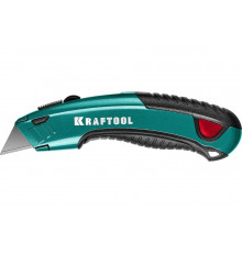 Универсальный нож с автостопом KRAFTOOL Grand-24 2 трап. лезвия А24 09241_z02
