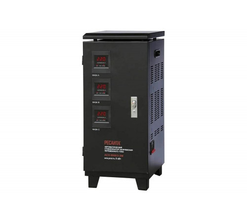 Стабилизатор напряжения РЕСАНТА АСН-9000/3-ЭМ