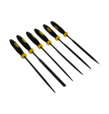 Набор надфилей с двухкомпонентной ручкой 100 мм 6шт STAYER 16010-H6_z01