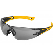 Защитные открытые очки Denzel поликарбонатные, дымчатая линза 89193