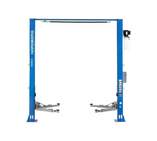 Подъемник NORDBERG 380 V, 2х стоечный, 4 т, с верхней синхронизацией, H 3,6 м, с электростопорами, синий N4120HE-4B_380