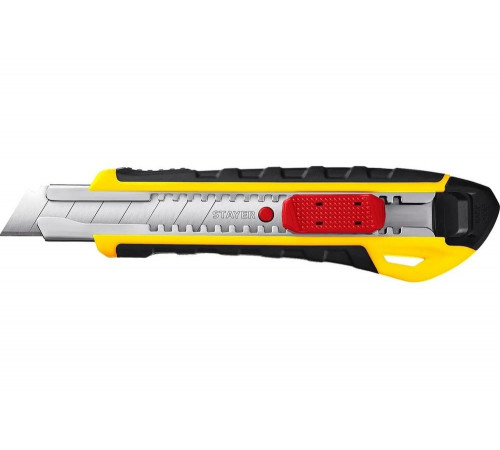 STAYER 18 мм, сегментированное лезвие, автостоп, нож KS-18A 0916_z01