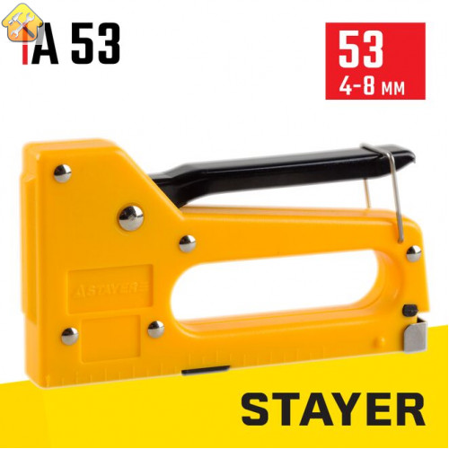 STAYER скобы 53, степлер пластиковый 3140_z01