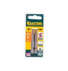 Биты "EXPERT" (E 1/4"; HEX 4; 50 мм; 2 шт.) KRAFTOOL 26127-4-50-2