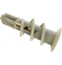 Нейлоновый дюбель Зубр МАСТЕР тип Дрива со сверлом, для гипсокартона, 33 мм, 100 шт 4-301265