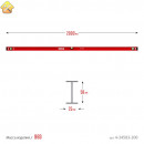 ЗУБР 2000 мм, Усиленный двутавровый уровень (4-34583-200_z01)