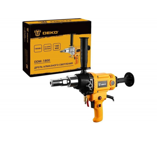 Дрель алмазного сверления DEKO DDM-1800, 1800 Вт, макс. диаметр 140 мм 084-1057