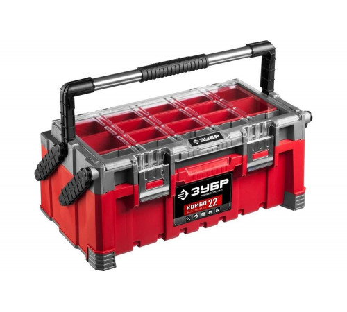ЗУБР 565 х 240 х 310 мм (22"), пластиковый, ящик-органайзер для инструмента "КОМБО-22" 38138-22_z01