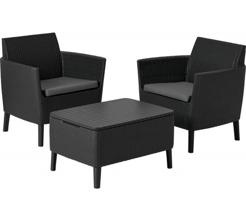Комплект мебели Keter Salemo balcony set графит 17205935ГР