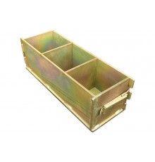 Форма куба Zitrek 100х100х100 мм. трехгнездовая оцинкованная облегченная 3ФК-100 025-0002-1