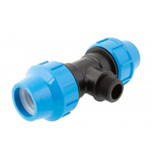 Тройник с наружной трубной резьбой (40 мм x1” x 40 мм) Джилекс 9445