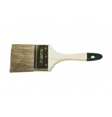 Плоская кисть STAYER LASUR смешанная щетина, деревянная ручка, для высокотекучих ЛКМ, 75мм, 3" 01031-75