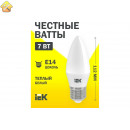 Лампа IEK LED C35 свеча 7Вт 230В 3000К E14 3шт/упак LLE-C35-07-230-30-E14-3