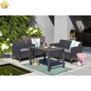 Стол Keter Lyon rattan table графит 232300