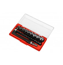 Набор головок и бит BS26 с угловым удлинителем 26 предметов DEKO 065-0513