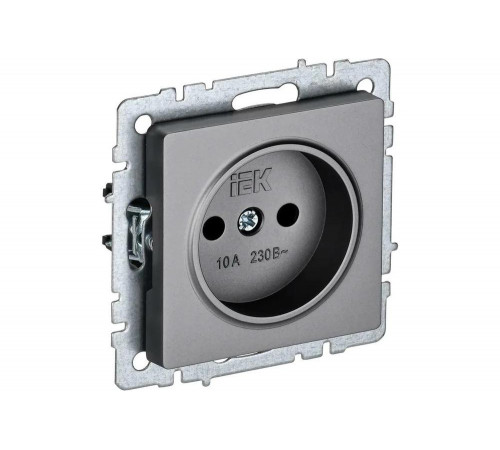 IEK Brite розетка рс10-1-0-брс – надежный выбор для одного устройства