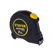Рулетка Stayer АutoLock 7,5м / 25мм с автостопом 2-34126-07-25_z02