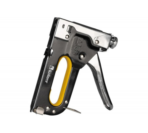 Ручной степлер Kolner KHSG 4-14R 40шт с регулировкой усилия, скобы П4-14мм, U10-12мм, гвозди Т 8091000010