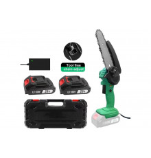 Цепная аккумуляторная пила Zitrek GreenSaw Extra power 20 В, 4,0 Ач Li-ion аккум. 1 шт, 2,0 Ач Li-ion аккум. 1шт, ЗУ 082-1851