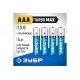 ЗУБР AAA, 4 шт., батарейка щелочная Turbo-MAX 59203-4C_z01