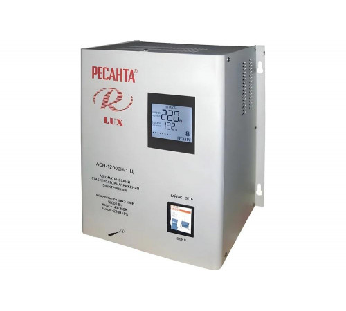 Стабилизатор напряжения серии LUX РЕСАНТА АСН-12000Н/1-Ц