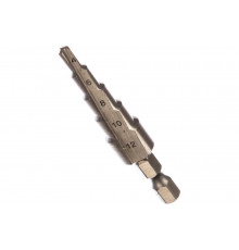 Сверло ступенчатое по металлу (4-12 мм; 5 ступеней; 65 мм) STAYER 29660-4-12-5