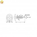 ЗУБР 25 х 4.2 мм, 6000 шт., ПШМ саморезы с прессшайбой для листового металла 4-300190-42-025 Мастер