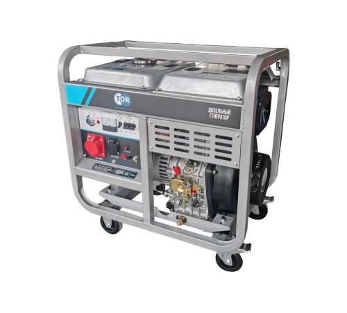Дизельный генератор TOR KM5000D 5,0 кВт 220/380В 15 л с кнопкой запуска 1025964