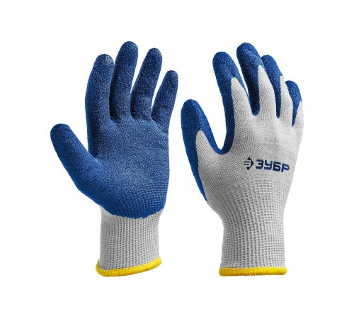 ЗУБР S-M, перчатки с одинарным текстурированным нитриловым обливом ЗАХВАТ 11457-S Профессионал