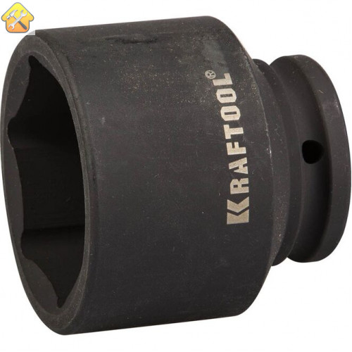 KRAFTOOL 3/4", 55 мм, Cr-Mo сталь, фосфатированная, торцовая головка ударная 27945-55_z01