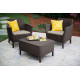 Комплект мебели балконная серия Salemo balcony set коричневый 236845