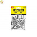 STAYER 6.4 х 18 мм, 25 шт., алюминиевые заклепки Pro-FIX 3120-64-18 Professional