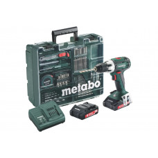 Аккумуляторный винтоверт Metabo BS 18 LT Set с набором оснастки 602102600