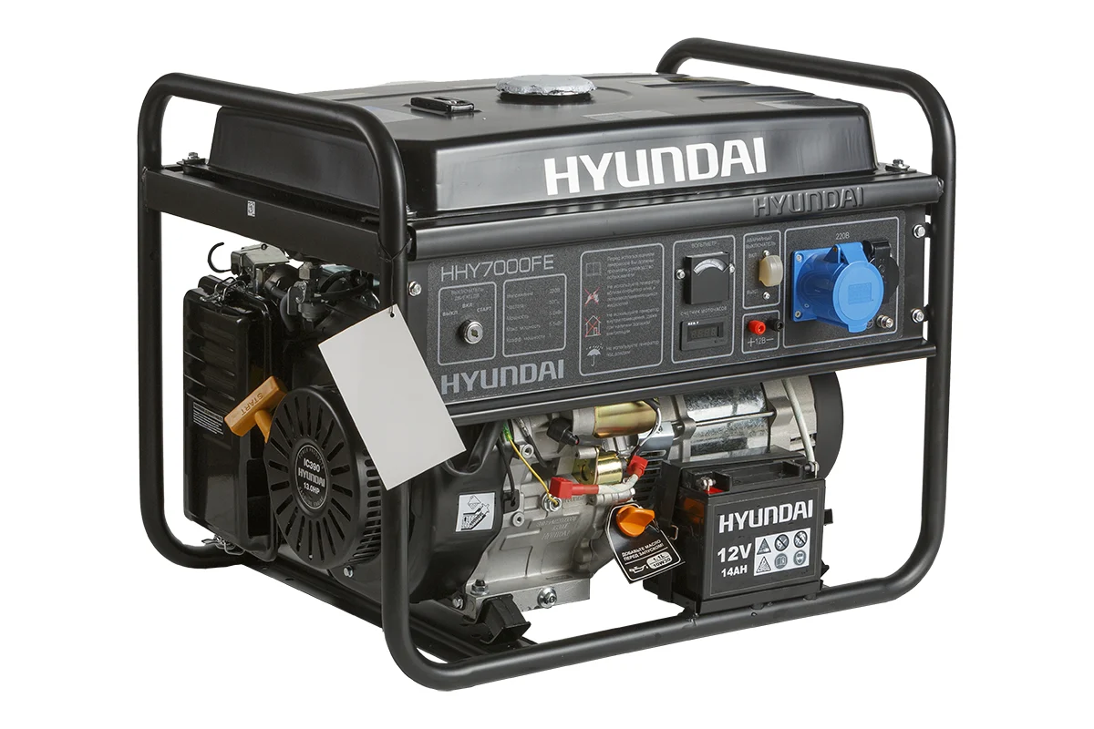 Бензиновый генератор Hyundai HHY7000FE